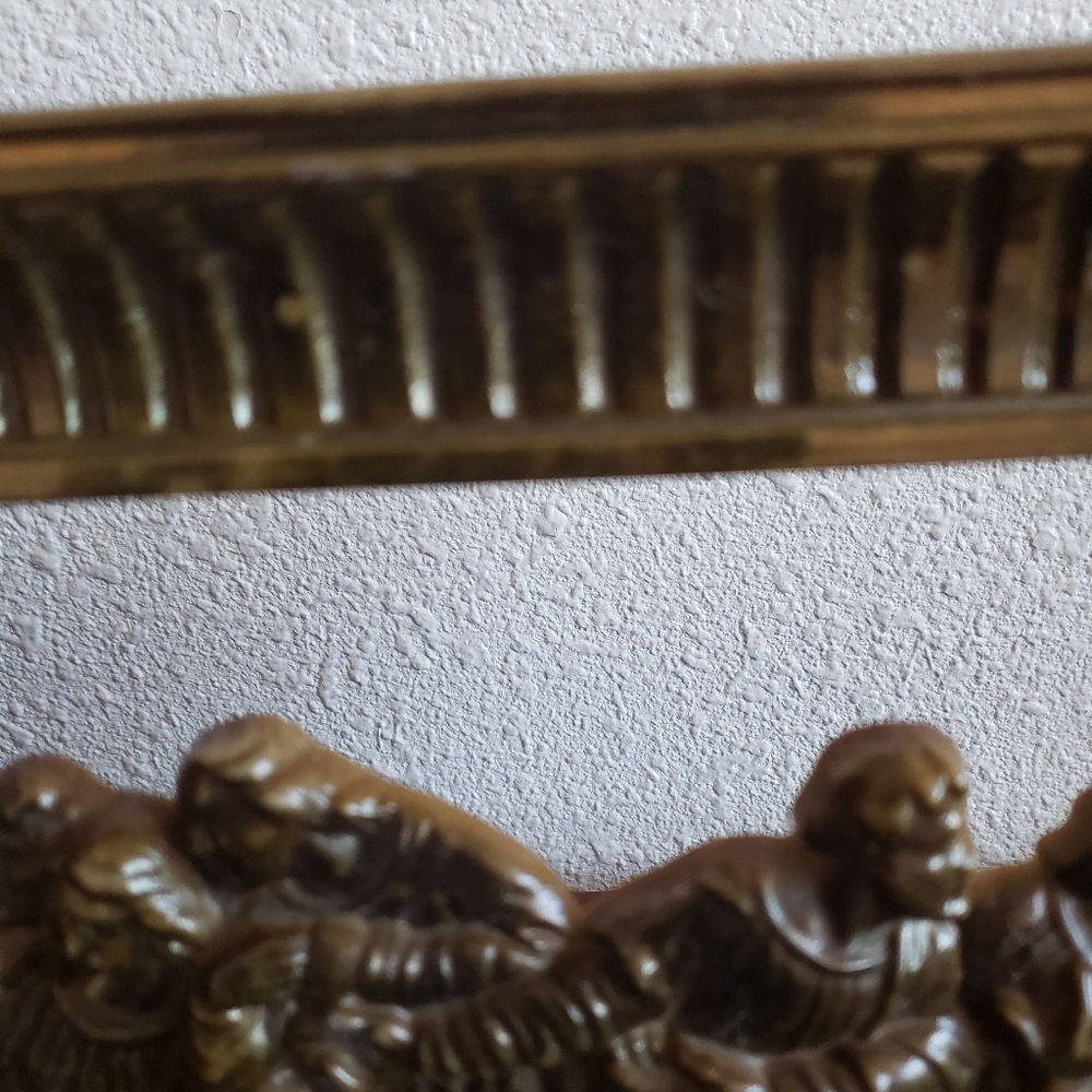Vintage Secret Supper Carved Detailed Wall Decor Homco # - Picture 15 of 16